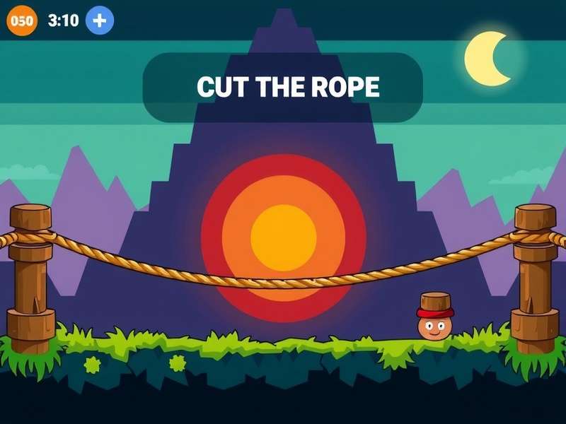 Om Nom from Cut the Rope game looking cute and hungry