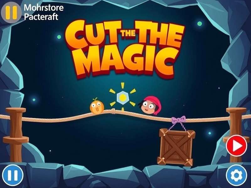 Om Nom enjoying candy in Cut the Rope Cool Math level