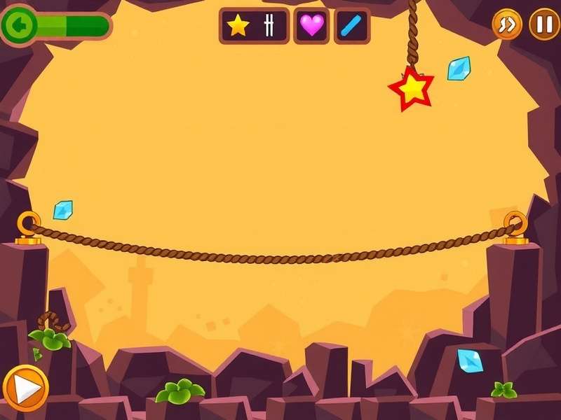 Screenshot of a custom Cut the Rope level editor interface with tools and a level preview