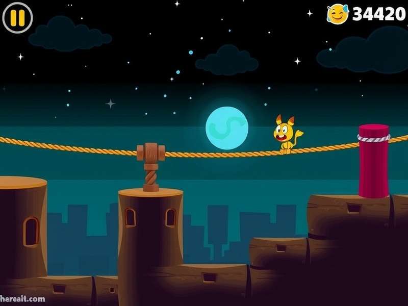 Cut the Rope Time Travel gameplay featuring Om Nom in historical settings