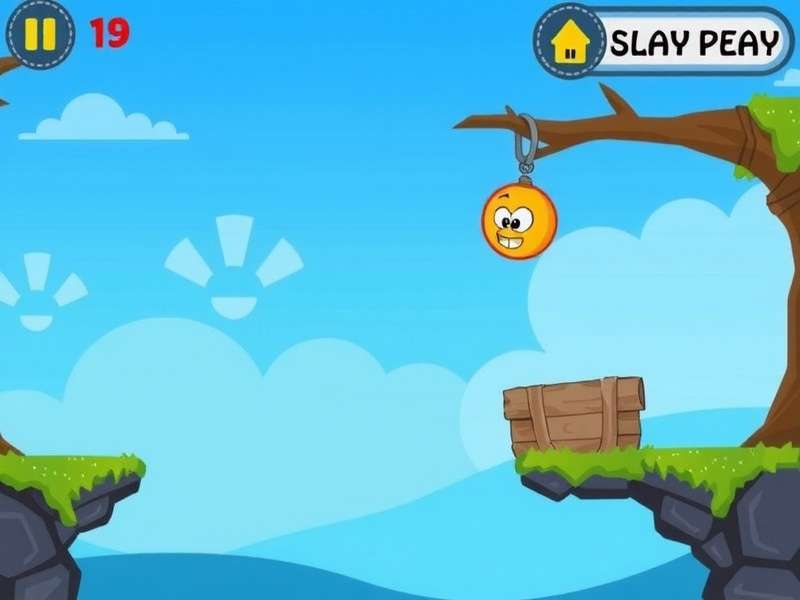 Cut The Rope gameplay showing Omnom and candy