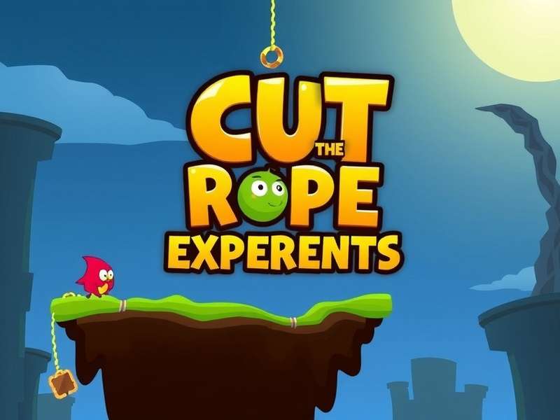 Cut The Rope Experiments PC gameplay screenshot showing intricate level design