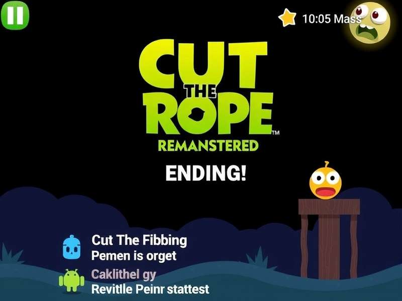 Omnom celebrating with a giant candy in the remastered game's finale