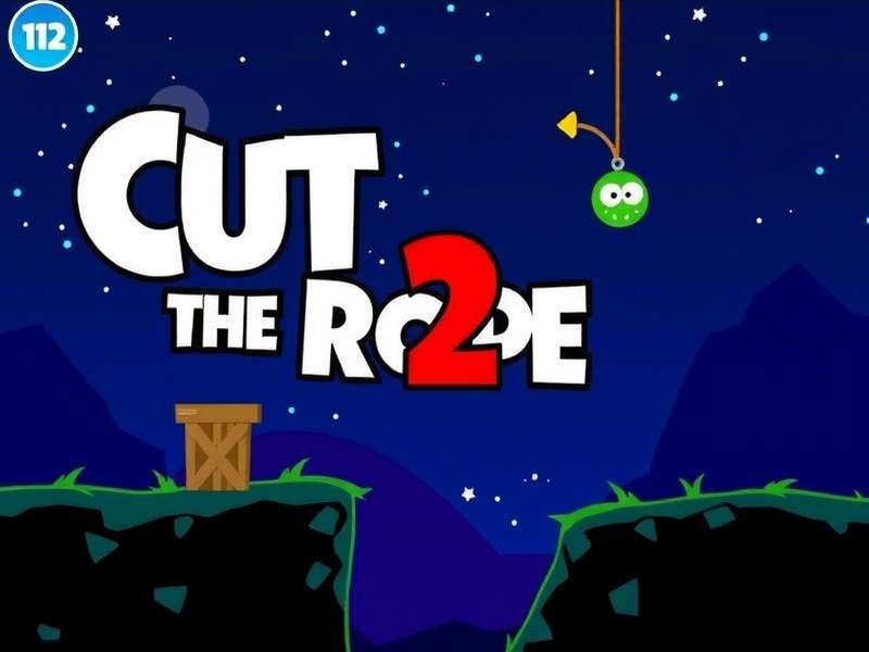 Cut The Rope 2 gameplay showing Om Nom and friends solving puzzles