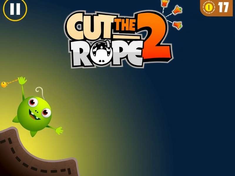 Cut The Rope 2 gameplay screenshot showing Om Nom with friends in a forest