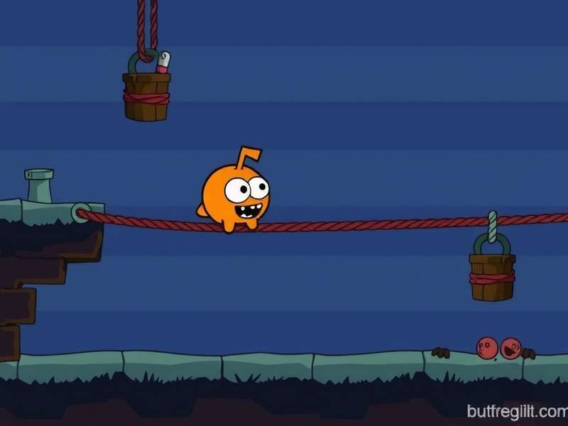 Vibrant collage of Cut The Rope gameplay, Om Nom, and Reddit discussion threads