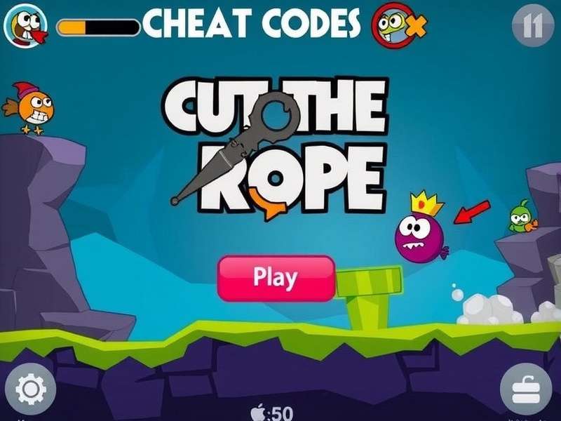 Omnom performing magic with candy and ropes in Cut the Rope: Magic