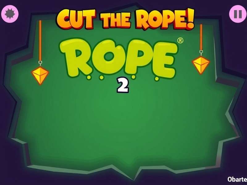 Cut The Rope 2 gameplay screenshot showing intricate rope and bubble mechanics