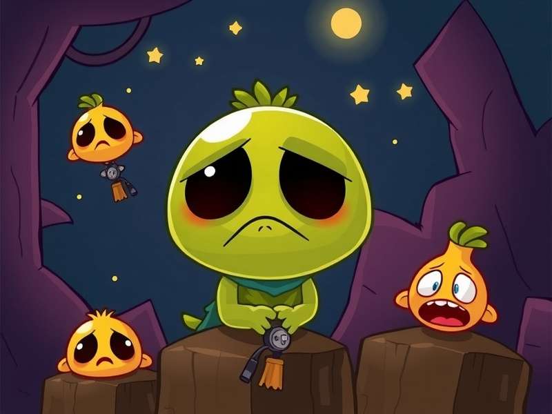 Strategic rope-cutting to prevent Om Nom's sadness