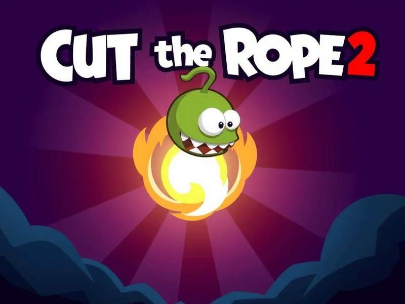 Om Nom surrounded by the Nommies in Cut The Rope 2 vibrant forest setting