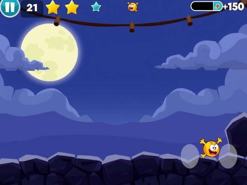 Cut The Rope 2 PC gameplay screenshot showing Om Nom and friends in a detailed level