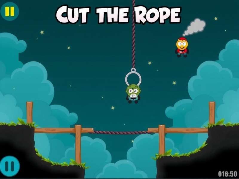 Om Nom smiling in a scene from the Cut The Rope Comic web series