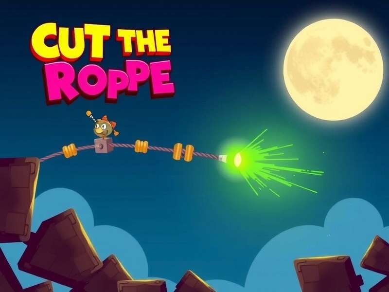 Cut The Rope Magic gameplay screenshot showing magical elements