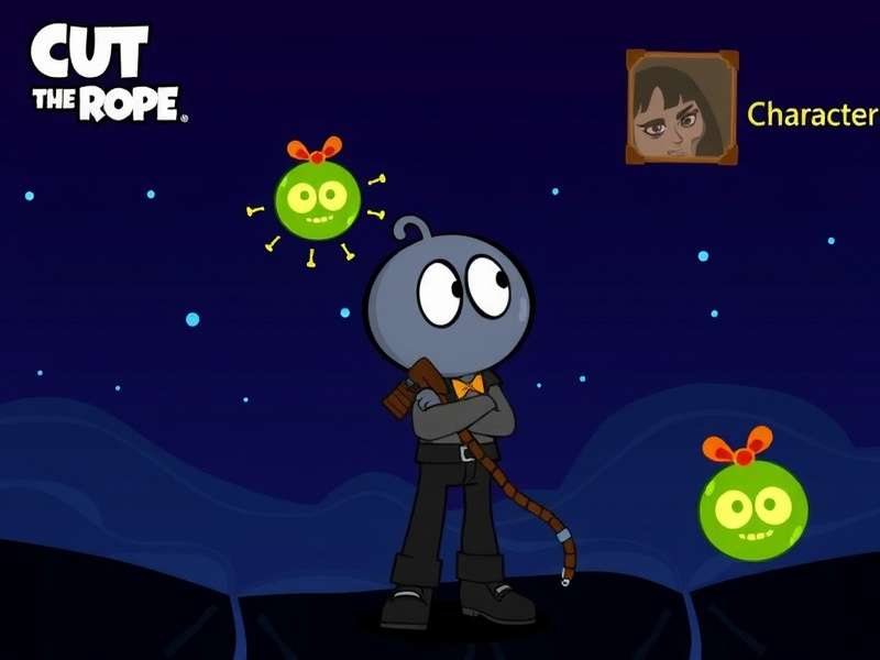 Cut The Rope character PNG collection featuring Om Nom and friends in high-resolution transparent format