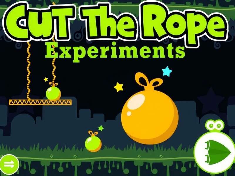 Cut The Rope Experiments – Om Nom in the laboratory with ropes and candy
