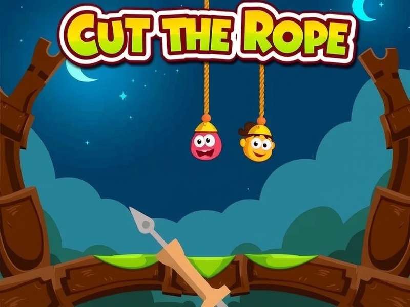 Cut The Rope Magic - Om Nom in a wizard hat surrounded by magical stars and candies