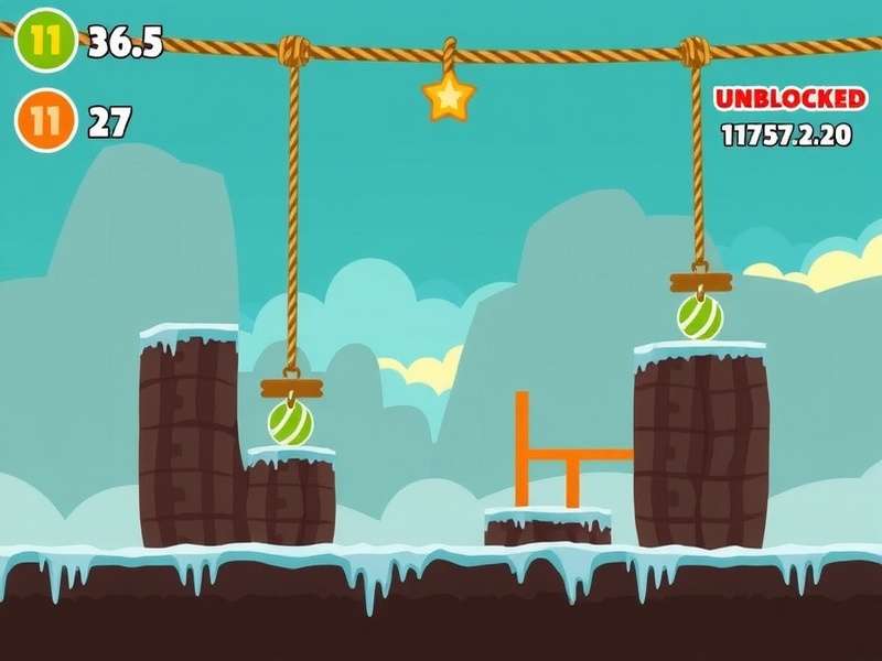 Om Nom character from Cut The Rope – green monster with big eyes