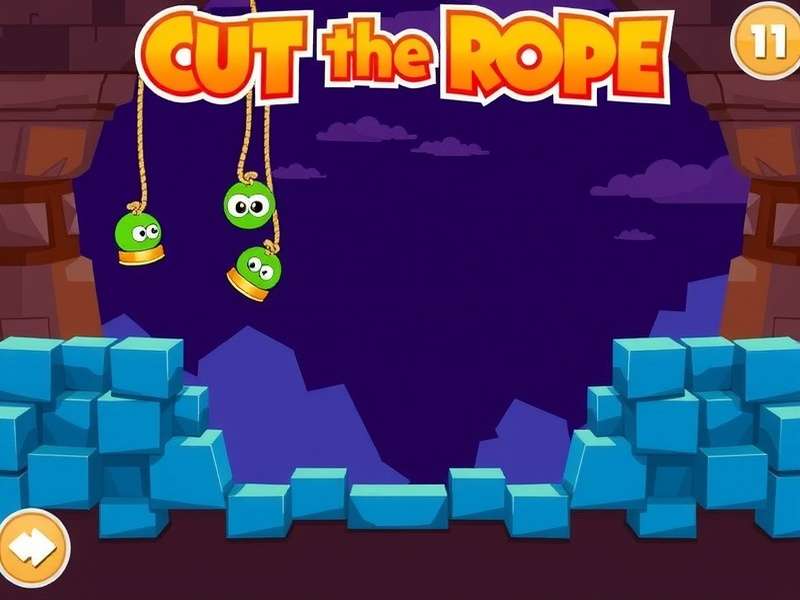 Cut The Rope Cool Math — Om Nom with candy and geometric puzzles